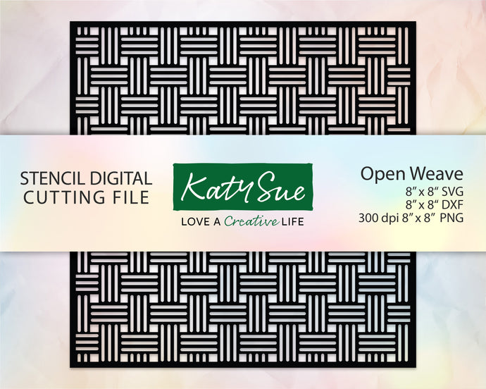 Open Weave Stencil | Digital Cutting File